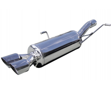 InoxCar exhaust suitable for Peugeot RCZ 1.6THP (200hp) 2010- 2x80mm Racing