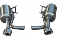 InoxCar exhaust suitable for Porsche 996 GT3 RS 2003-04 Left/Right 120x80mm Oblique