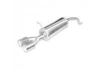 InoxCar exhaust suitable for Renault Clio 4 1.2 75hp 2013- 2x80mm