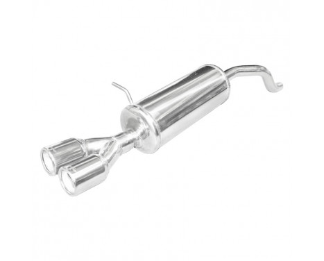 InoxCar exhaust suitable for Renault Clio 4 1.2 75hp 2013- 2x80mm