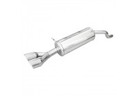 InoxCar exhaust suitable for Renault Clio 4 1.5 Dci 75hp 2015- Ø 40 2x80mm X-Race