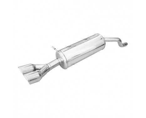 InoxCar exhaust suitable for Renault Clio 4 1.5 Dci 75hp 2015- Ø 40 2x80mm X-Race