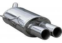 InoxCar exhaust suitable for Renault Clio RS (Phase 2) 2002- 2x80mm