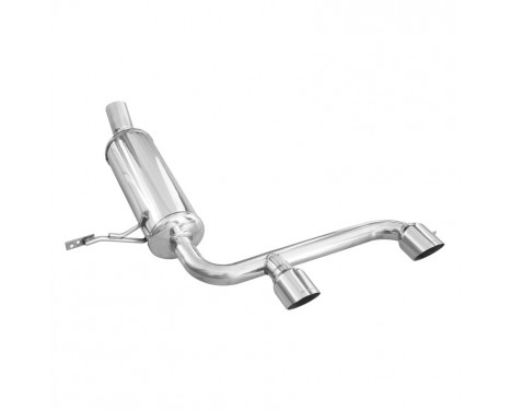 InoxCar exhaust suitable for Renault Megane II 2.0 16V RS Turbo 225hp 2004- Ø 60 Central 2x8