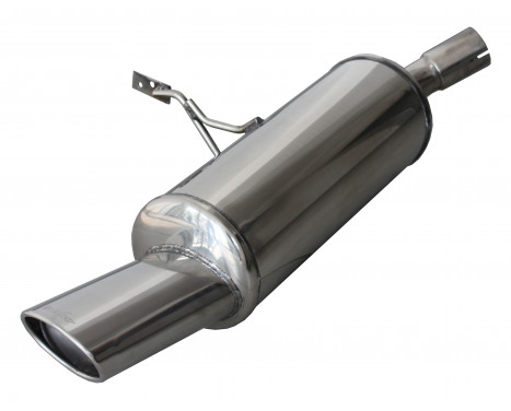InoxCar exhaust suitable for Renault Megane III Coupe 2.0 Tce (180hp) 2011- Ø55mm 120x80mm