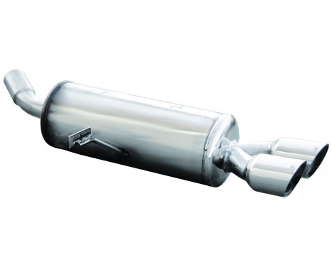 InoxCar exhaust suitable for Renault Megane III Coupe 2.0 Tce (180hp) 2011- Ø55mm 2x80mm Racin