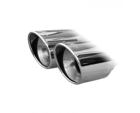 InoxCar exhaust suitable for Renault Megane III Coupe 2.0 Tce (180hp) 2011- Ø55mm 2x80mm X-Rac