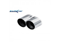 InoxCar exhaust suitable for Seat Leon 1M 1.9 TDI 150hp 2003- 2x75mm Racing