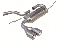 InoxCar exhaust suitable for Seat Leon 1P 1.6 (102hp) 2005- 2x80mm