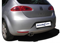 InoxCar exhaust suitable for Seat Leon 1P 1.6 (102pk) 2005- 120x80mm Oblique