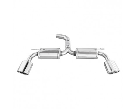 InoxCar exhaust suitable for Seat Leon (5F) Cupra 2.0 280hp 2014- 70mm 1x150x105mm Obliqu
