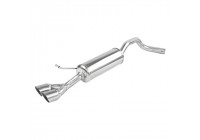 InoxCar exhaust suitable for Skoda Fabia (NJ) 1.2 TSI 90-110hp 2014- 2x80mm Racing