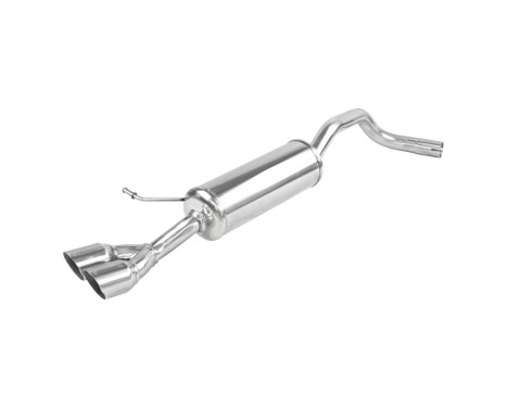 InoxCar exhaust suitable for Skoda Fabia (NJ) 1.2 TSI 90-110hp 2014- 2x80mm Racing