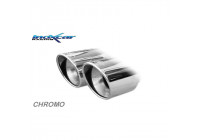 InoxCar exhaust suitable for Skoda Fabia NJ 1.2 TSI 90/110hp 2014- 2x80mm X-Race