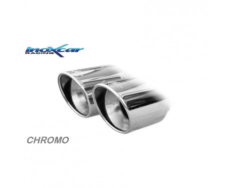 InoxCar exhaust suitable for Skoda Fabia NJ 1.2 TSI 90/110hp 2014- 2x80mm X-Race