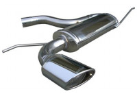 InoxCar exhaust suitable for Volkswagen Golf V 2.0 FSi (150hp) 2003- 120x80mm Oblique