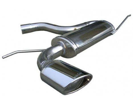 InoxCar exhaust suitable for Volkswagen Golf V 2.0 FSi (150hp) 2003- 120x80mm Oblique