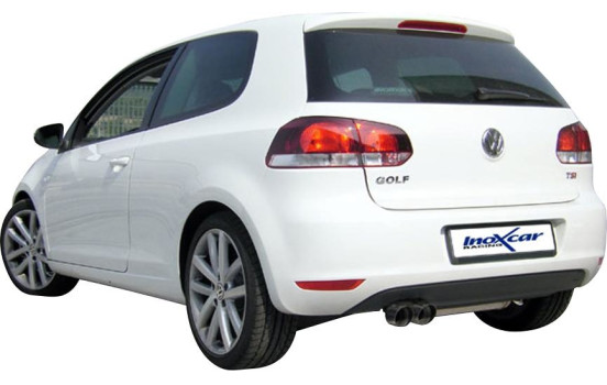 InoxCar exhaust suitable for Volkswagen Golf VI 1.4TSi (160hp) 2008- 2x80mm Racing