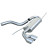 InoxCar exhaust suitable for Volkswagen Golf VI 1.4TSi (160hp) 2008- 2x80mm Racing, Thumbnail 3