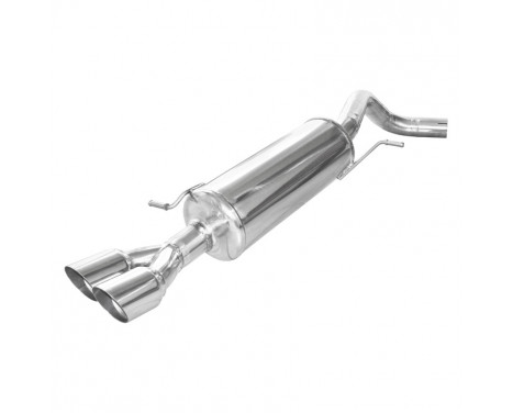 InoxCar exhaust suitable for Volkswagen Polo (6R) 1.4 TSi Blue GT 140hp 2013-2014 Ø 50 2x80mm