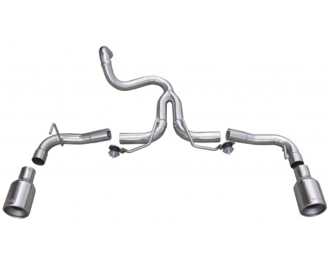InoxCar exhaust suitable for without silencer Fiat 500 Abarth 1.4T-Jet (135-160hp) 2008- + C