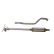 InoxCar mid pipe suitable for Suzuki Swift II 1.6 16v Sport (125hp) 2005-