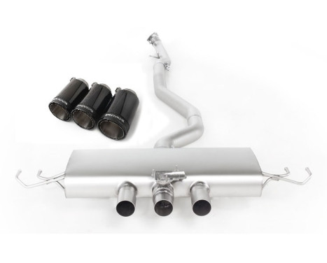 Remus cat-back system fits Honda Civic Type-R FK8 (Black Chrome)