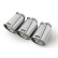 Remus cat-back system fits Honda Civic Type-R FK8 (Chrome - Beveled end tips), Thumbnail 5