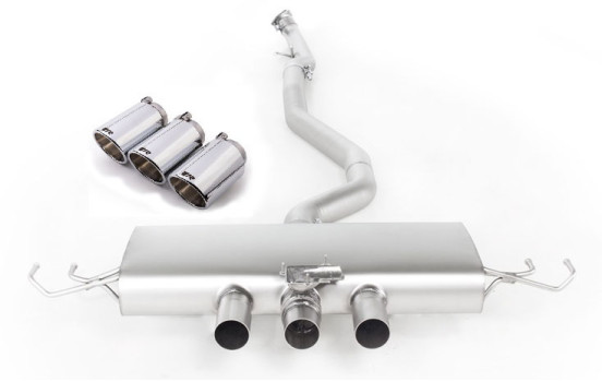 Remus cat-back system fits Honda Civic Type-R FK8 (Chrome end tips)