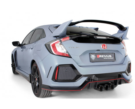 Remus Cat Back System Honda Civic Type-R FK8 (Chrome - Beveled End Tips), Image 3