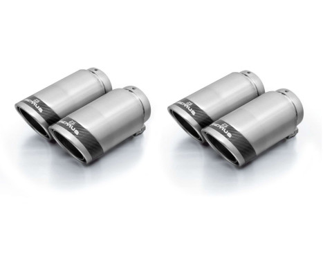 Remus double sports exhaust Audi S3 Sportback (8V) - Silver Angled, Image 2