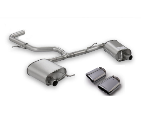 Remus End silencer set L + R suitable for Seat Leon Cupra ST 300 - Chrome