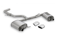 Remus Exhaust Muffler Set L+R suitable for Seat Leon Cupra ST 300 - Silver Oval
