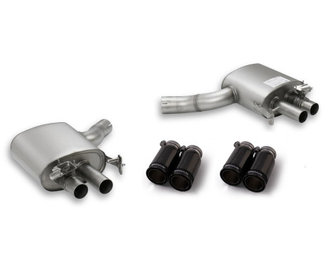Remus Exhaust Muffler suitable for (Axle-Back System) Audi RS4/RS5 - Black Chrome