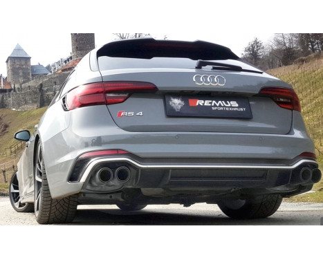 Remus Exhaust Muffler suitable for (Axle-Back System) Audi RS4/RS5 - Carbon Oval, Image 4