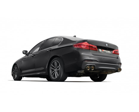 Remus Exhaust Muffler suitable for BMW G30/G31 540i/iX - Chrome Angled, Image 2