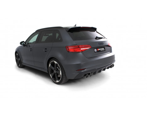 Remus exhaust suitable for Audi S3 Sportback (8V) - Black Chrome, Image 6