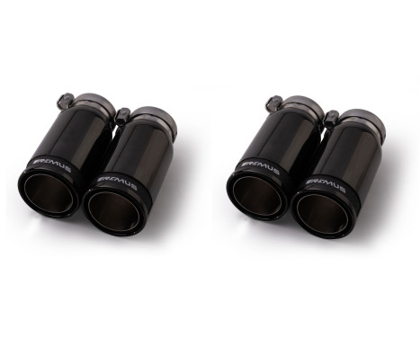 Remus exhaust suitable for Audi S3 Sportback (8V) - Black Chrome, Image 2