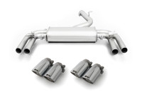 Remus exhaust suitable for Audi S3 Sportback (8V) - Chrome Angled