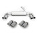 Remus exhaust suitable for Audi S3 Sportback (8V) - Chrome Angled