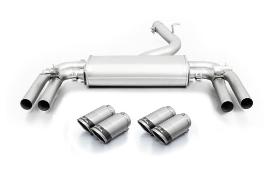Remus exhaust suitable for Audi S3 Sportback (8V) - Silver Angled