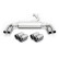 Remus exhaust suitable for Audi S3 Sportback (8V) - Silver Carbon