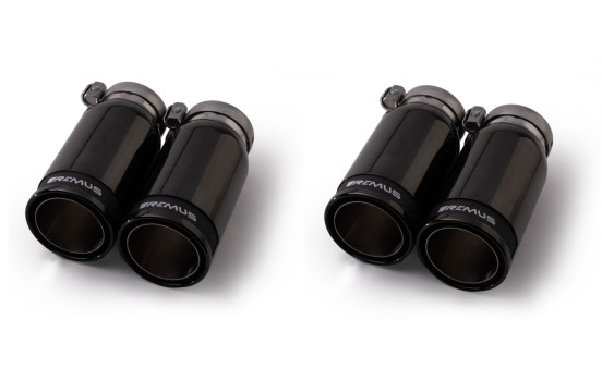 Remus exhaust suitable for (Axle-Back System) Audi RS4/RS5 - Black Chrome, Image 5