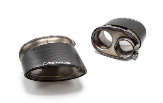 Remus exhaust suitable for (Axle-Back System) Audi RS4/RS5 - Carbon Oval, Image 6