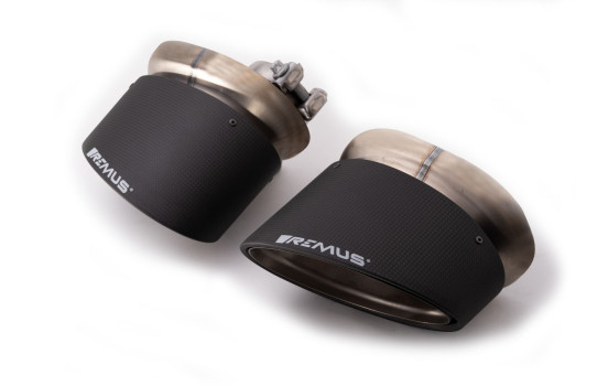 Remus exhaust suitable for (Axle-Back System) Audi RS4/RS5 - Carbon Oval, Image 5