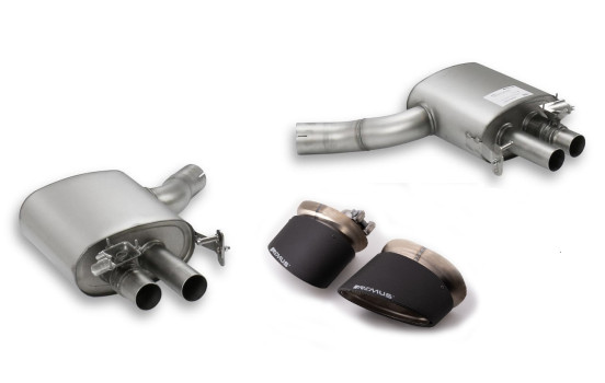 Remus exhaust suitable for (Axle-Back System) Audi RS4/RS5 - Carbon Oval