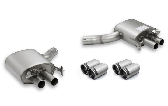 Remus exhaust suitable for (Axle-Back System) Audi RS4/RS5 - Silver / Carbon