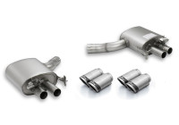 Remus exhaust suitable for (Axle-Back System) Audi RS4/RS5 - Silver / Carbon