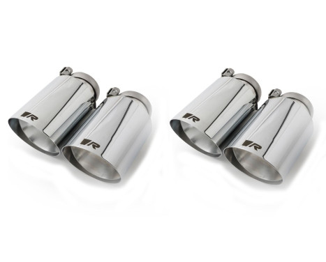 Remus exhaust suitable for BMW G30/G31 540i/iX - Chrome Angled, Image 6