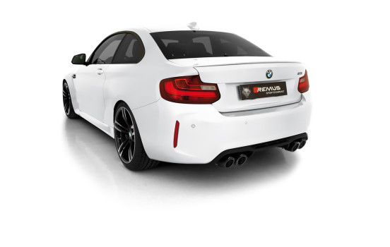 Remus exhaust suitable for BMW M2 Competition (F87) 2018+ Chrome / Angled, Image 4